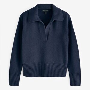 Truth: Navy Blue V-Neck Women's Sweater